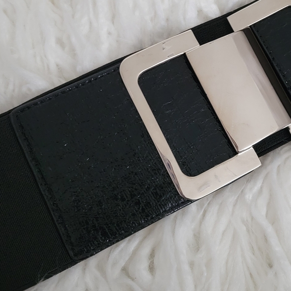 Express Buckle Stretch Wide Waist Belt M/L - Picture 7 of 8